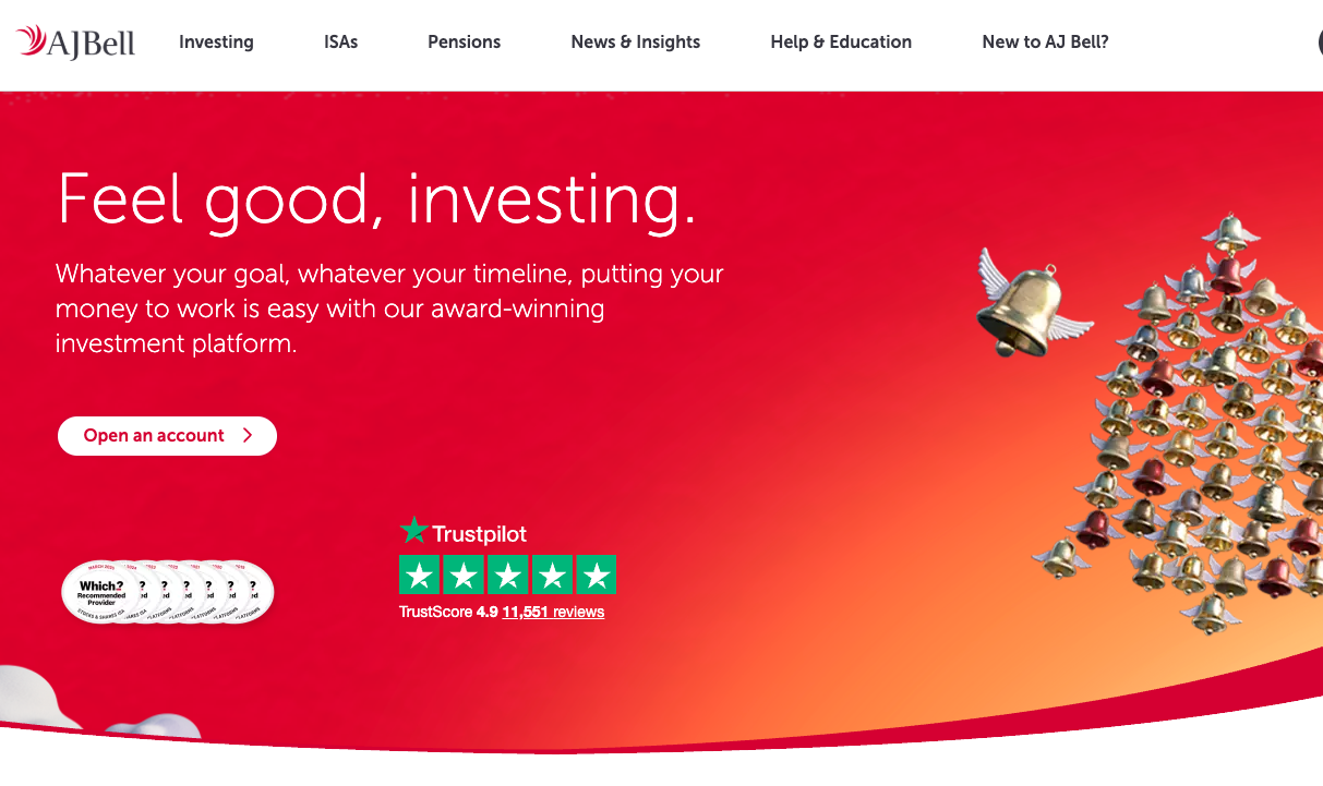 AJ Bell investing platform overview