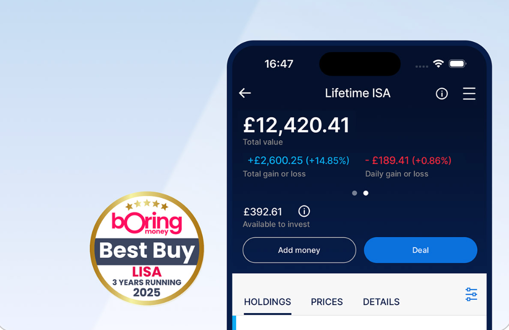 Hargreaves Lansdown Lifetime ISA page