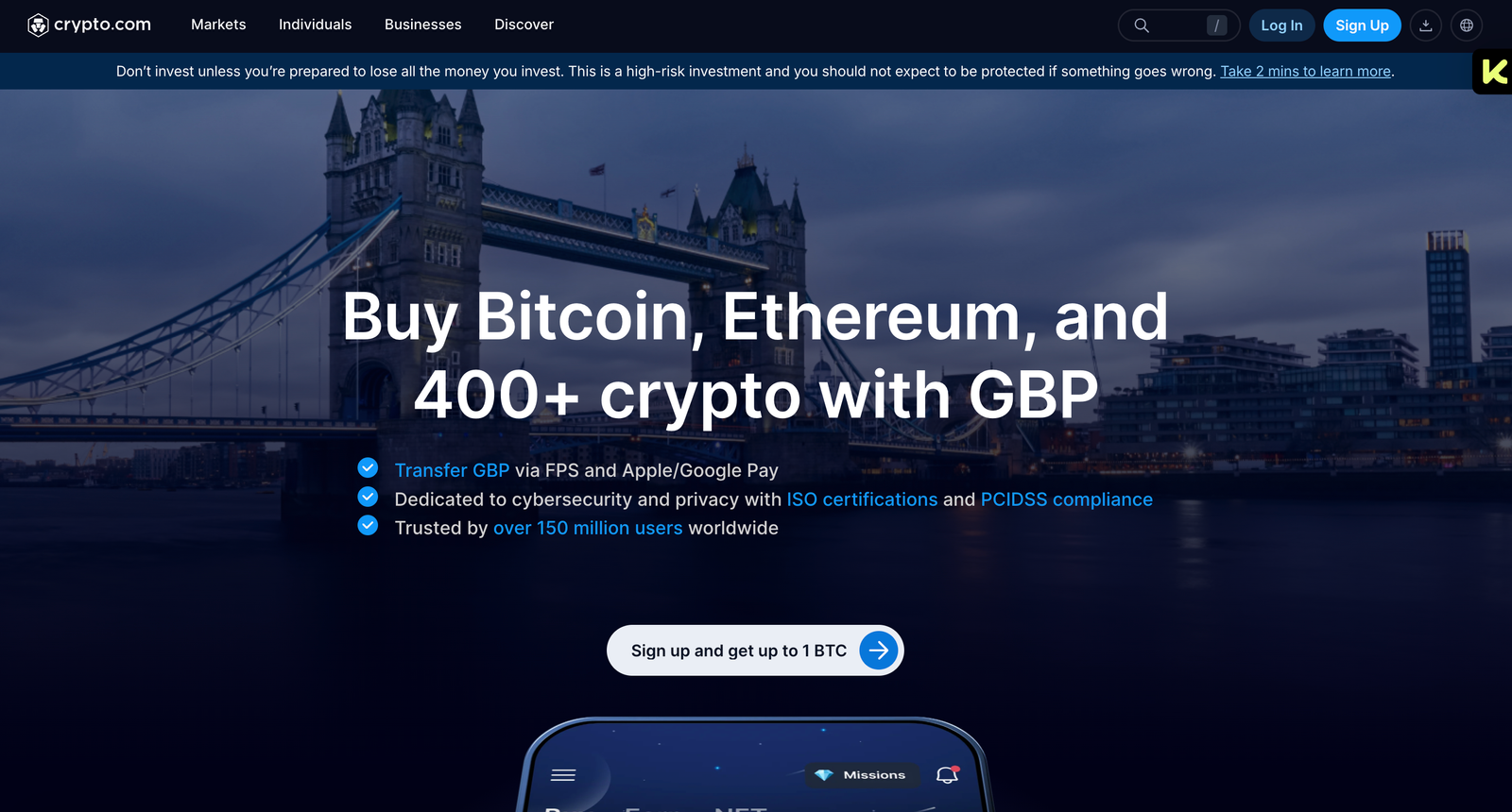 Crypto.com Coinbase alternative