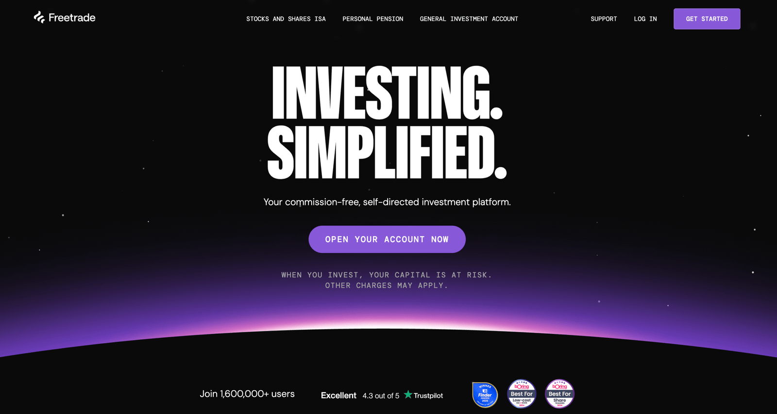 Freetrade investing platform in the UK.