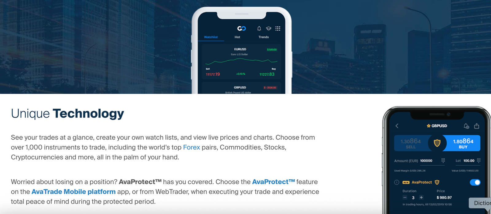 AvaTrade app overview