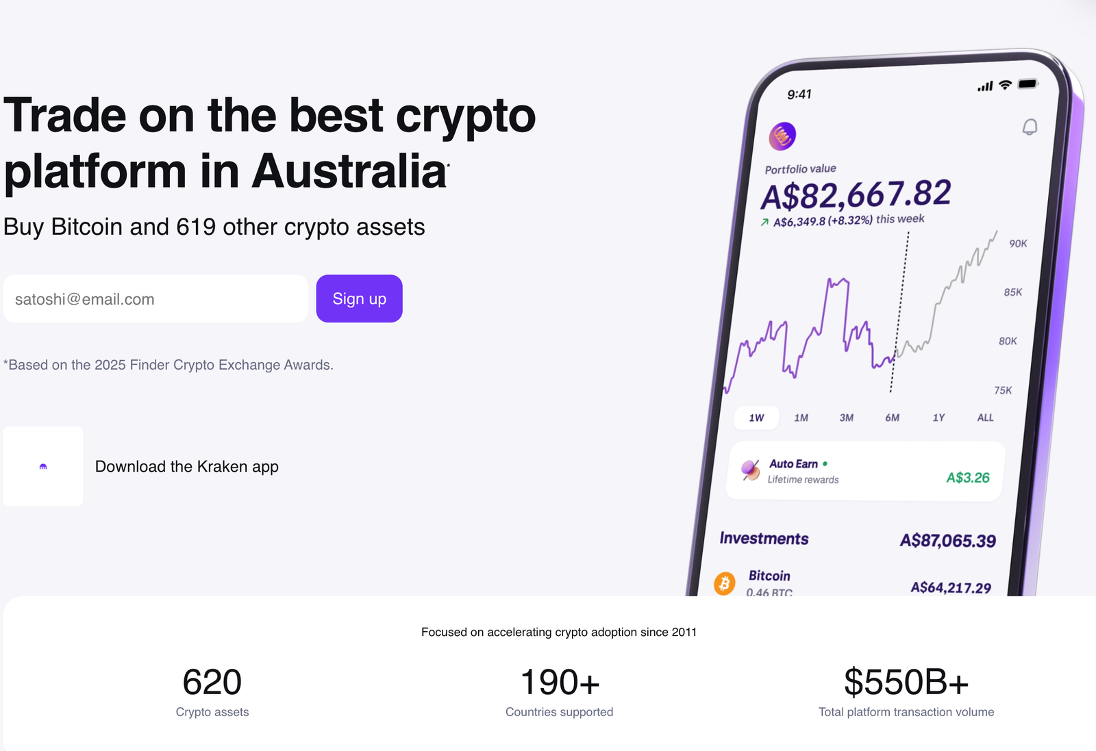 kraken crypto exchange autralia