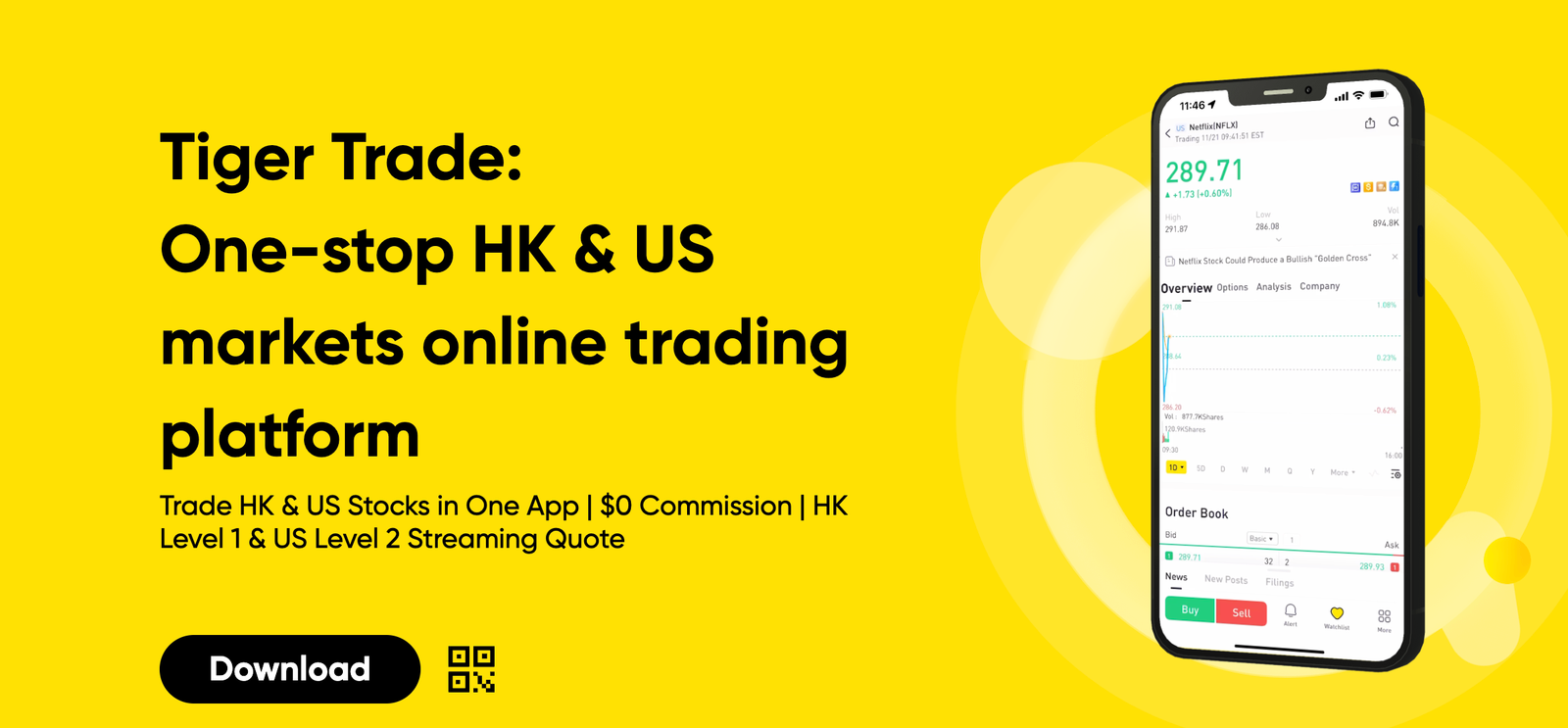 Tiger brokers investment app download page