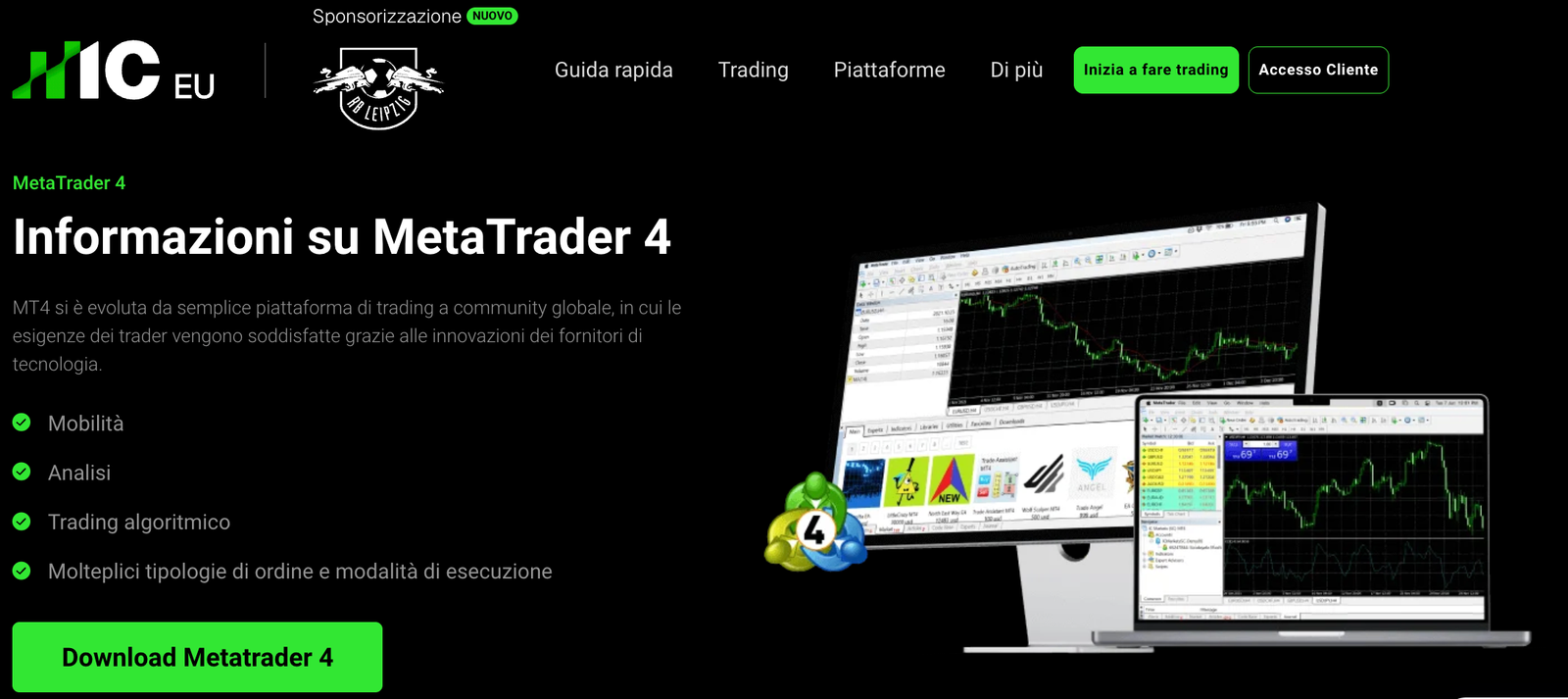 Metatrader 4 su IC Markets
