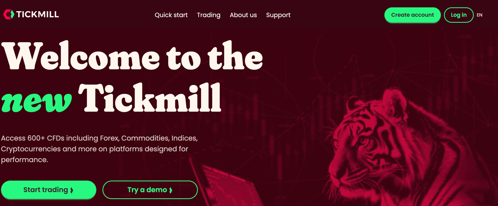 Tickmill platform