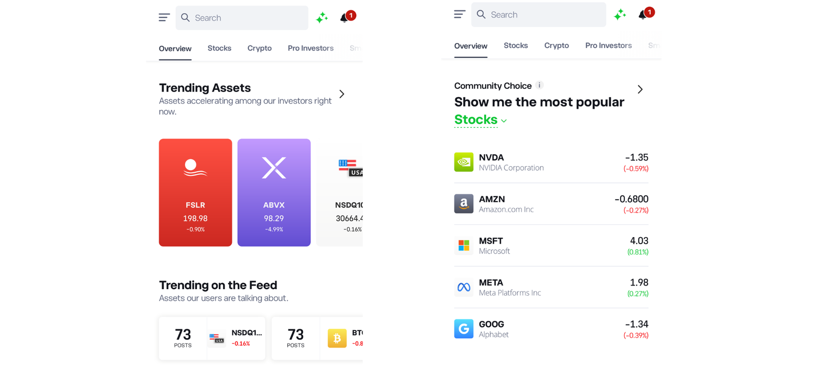 etoro app interface