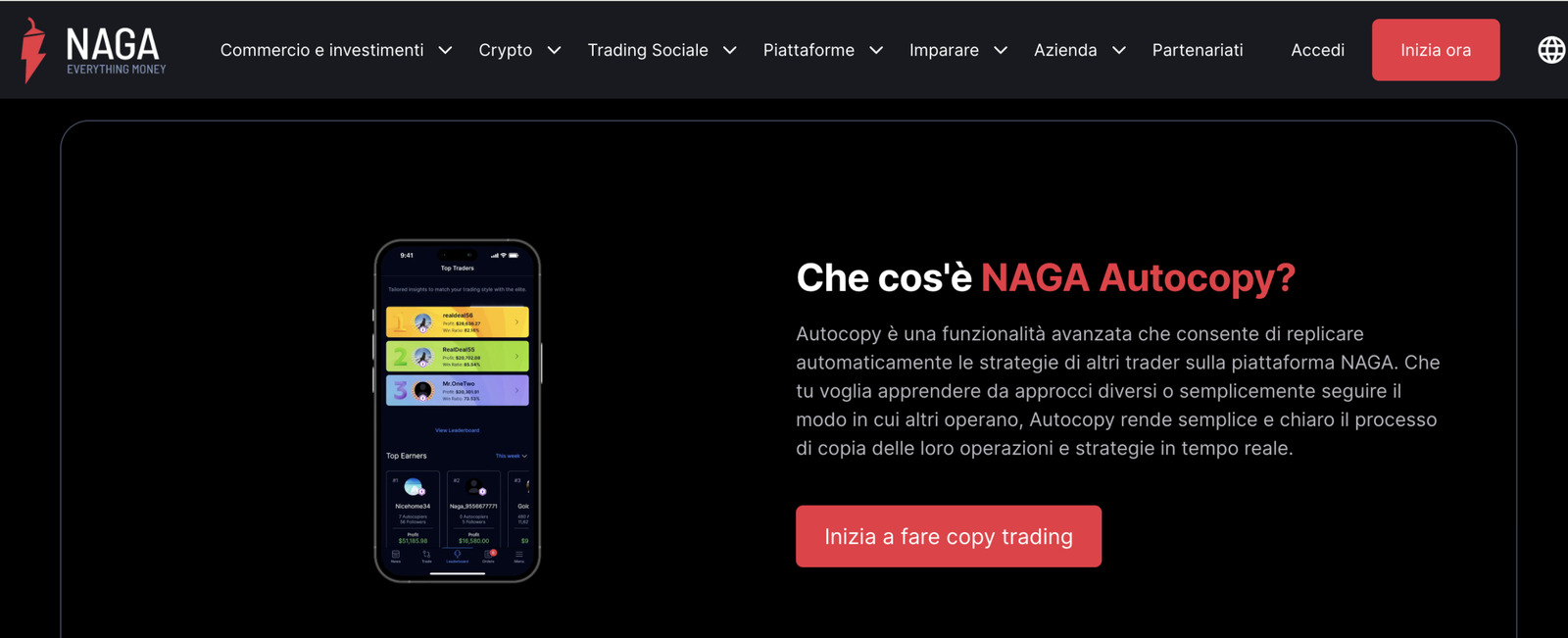 Naga copy trading